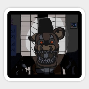 Nightmare Freddy Jumpscare Sticker